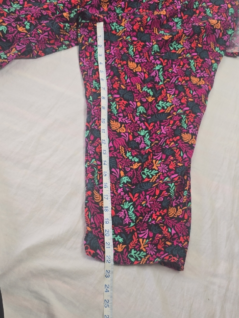 Ava & Viv Floral Multicolor Elastic-Waist Jumper Sz 1X - Picture 12 of 12
